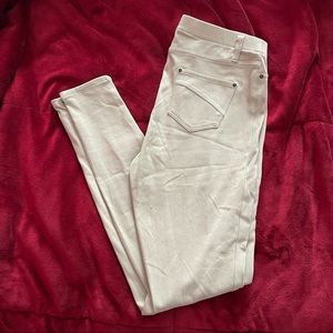 Cream Colored Skinny Jeggings